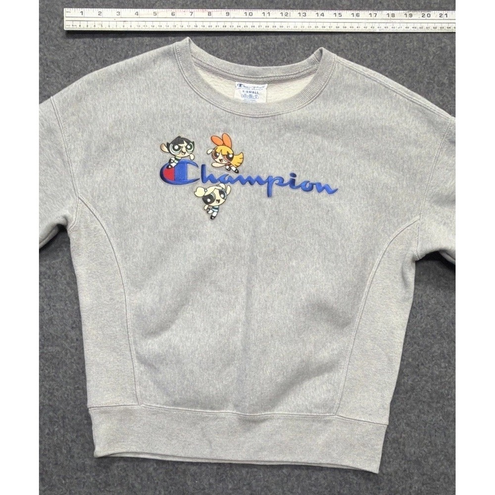 Rare Y2K Champion x Powerpuff Girls Crewneck Sweater Size XS X-Small Womens